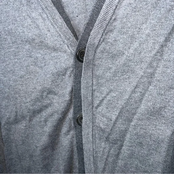 Banana Republic Men's Gray Cotton & Silk Blend Button Down Sweater Vest Size XL - Picture 4 of 9